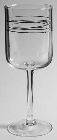 Silver Spiral Water Goblet
