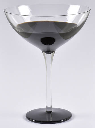 Elemental Black Martini Glass