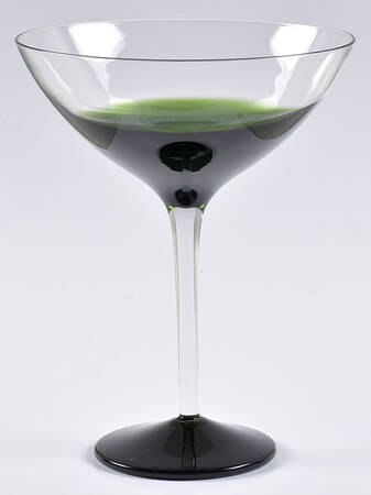 Elemental Green Martini Glass