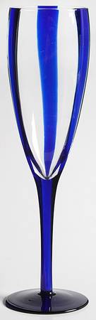 Blue Stripes Fluted Champagne by Pier 1