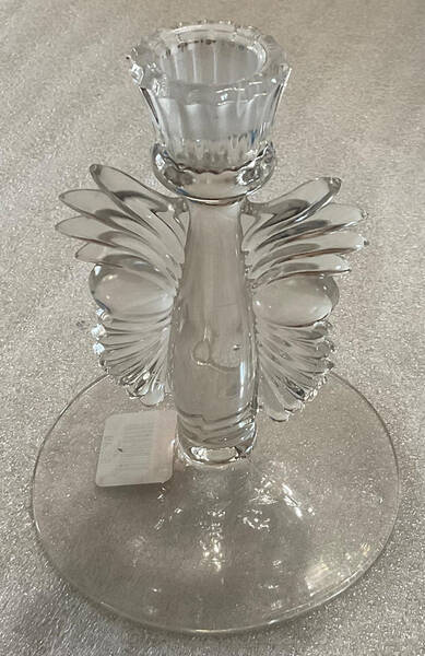 Maya Clear Single Light Candlestick