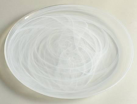 White Alabaster Niveus Dinner Plate