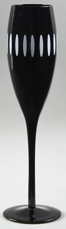 Black and White Fluted Champagne