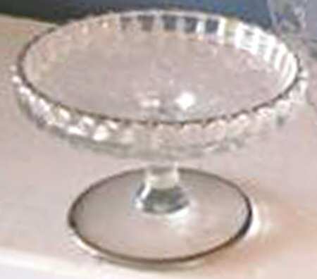 Spring Orchard (Sterling Trim) Cheese Stand