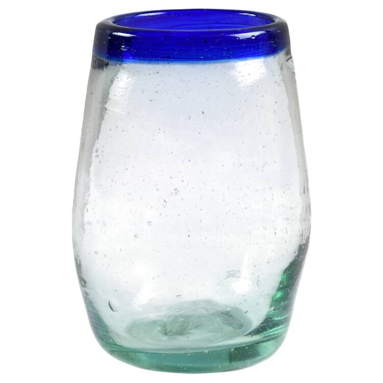 Cobalt Rim Stemless Wine