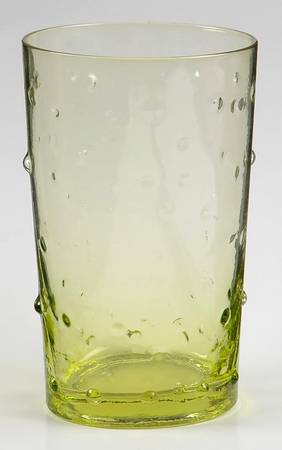 Green Dotted 20 Oz Flat Tumbler