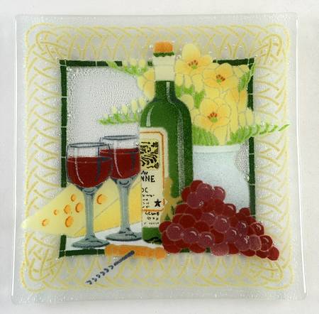 Wine 10" Square Platter