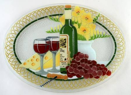 Wine 17" Oval Platter