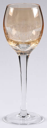 Amber Crackle (Golden Luster) Cordial Glass