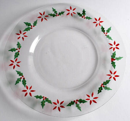Poinsettia Service Plate