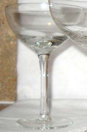 Etched Martini Glass