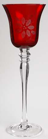 Poinsettia 9" Stemmed Votive Candleholder