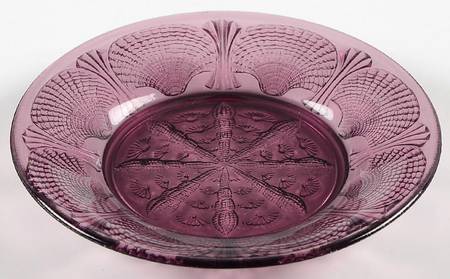 Seashell Amethyst Canape Plate