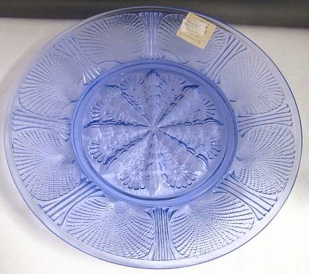 Seashell Medium Blue Dinner Plate