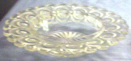 Diamond Point Discs Round Butter Dish No Lid