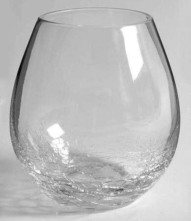Crackled Stemless Wine