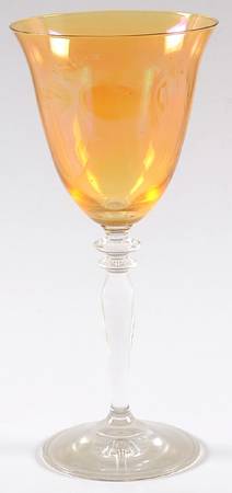 Gold Luster Wine Glass
