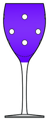 Etched Dots Violet Purple by Pier 1