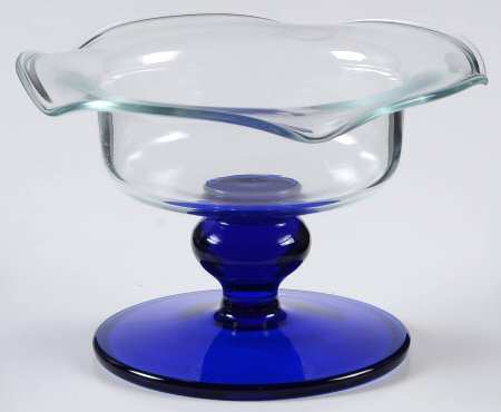 Crystal Sapphire 3" Pillar Candleholder