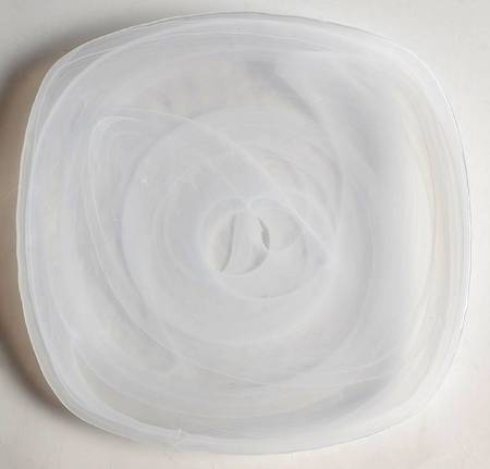 White Alabaster Niveus Square Salad Plate