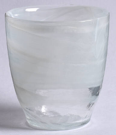 White Alabaster Niveus 10 Oz Flat Tumbler
