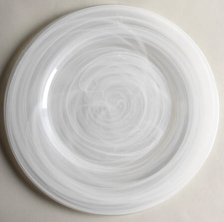 White Alabaster Niveus 12" Chop Plate