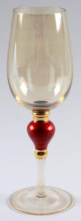 Amber Luster Red Jewel Water Goblet