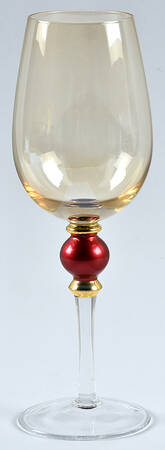 Amber Luster Red Jewel Water Goblet