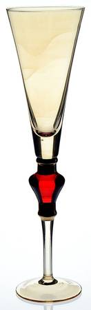 Amber Luster Red Jewel Fluted Champagne