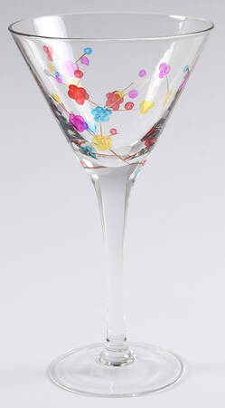 Cherry Blossom (Multicolor) Martini Glass by Pier 1