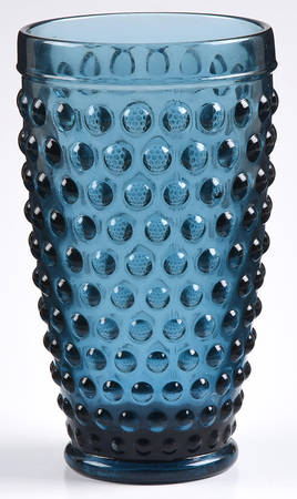 Emma Hobnail Blue Tall Flat Tumbler