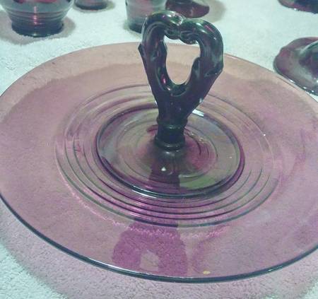 Penny Line Mulberry Center Handle Tray