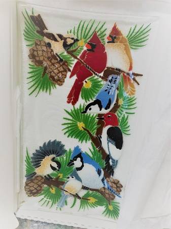 Festive Birds 14" Rectangular Tray