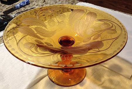 Blackberry Amber Round Compote (Height X Width)