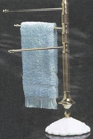046 Glass & Metal Towel Holder