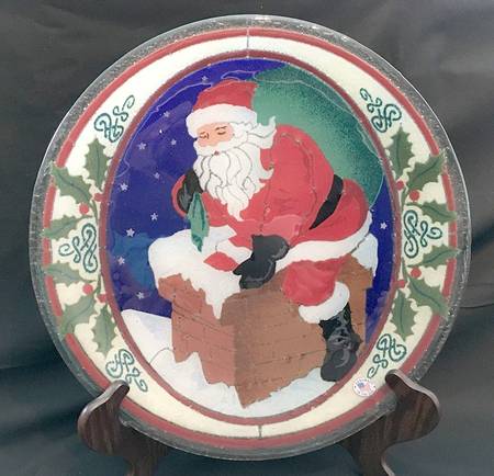 Rooftop Santa by Peggy Karr
