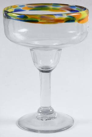 Confetti Rim Margarita Glass