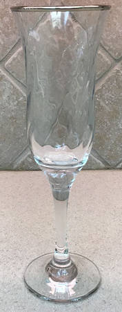 Italian Gray Fluted Champagne