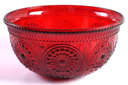 Adeline Ruby 9" Round Bowl