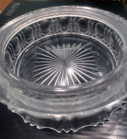 Colonial Style Round Butter Dish No Lid