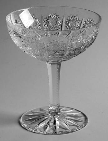 Queen Lace (Round Bowl Shape) Champagne/Tall Sherbet