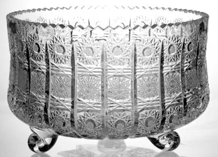 Queen Lace (Round Bowl Shape) 11" 3-Toed Footed Bowl