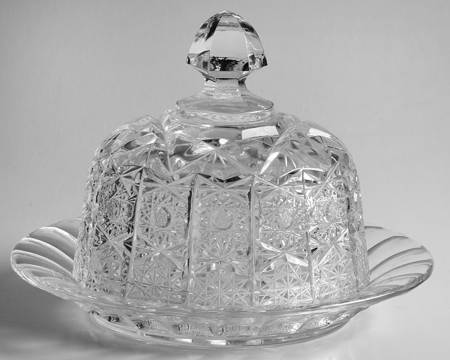 Queen Lace (Round Bowl Shape) Round Covered Butter
