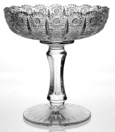 Queen Lace (Round Bowl Shape) Round Compote (Height X Width)