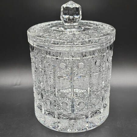 Queen Lace (Round Bowl Shape) Biscuit Barrel & Lid