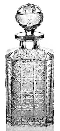 Queen Lace (Round Bowl Shape) Square Decanter & Stopper