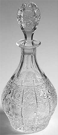 Queen Lace (Round Bowl Shape) Small Decanter & Stopper