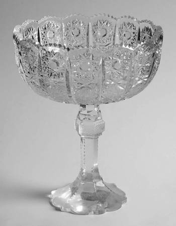 Queen Lace (Round Bowl Shape) Round Compote (Height X Width)