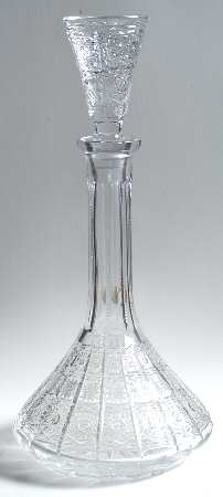 Queen Lace (Round Bowl Shape) Captain's Decanter & Stopper