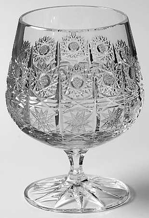 Queen Lace (Round Bowl Shape) Brandy Glass